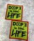 "Dope in Real Life", Iron-on Embroidered Patch, Statement Patches, Size 3" inches